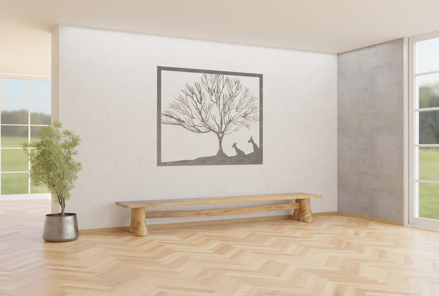 Deers Under a Tree
