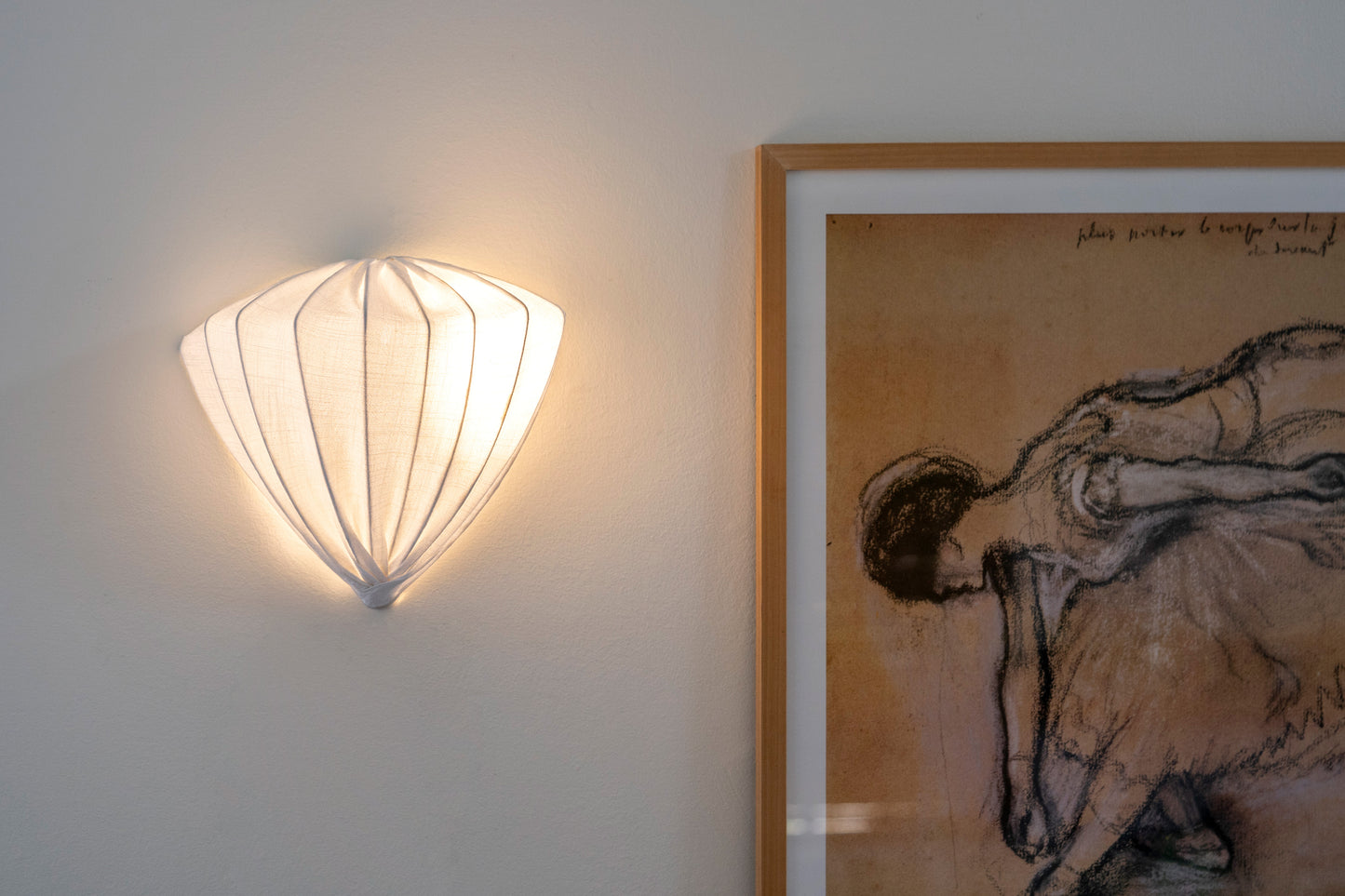 Shell Lamp with Fabric Cover
