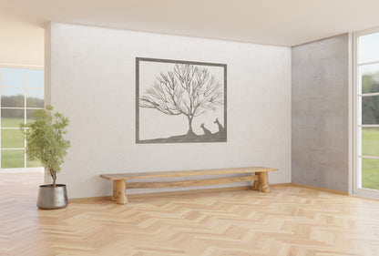 Deers Under a Tree