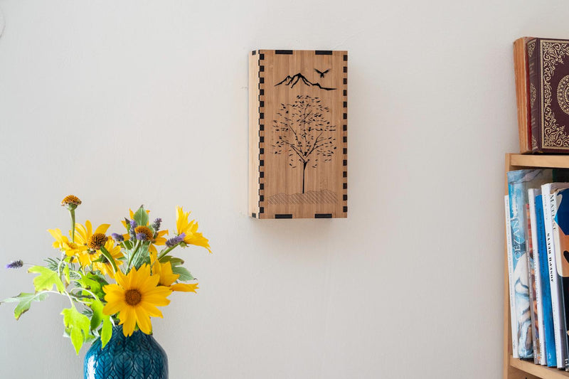 Bamboo Wall Sconce Tree of Life for Serene Ambiance