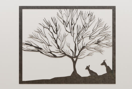 Deers Under a Tree